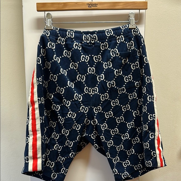 Gucci Dark Blue GG Patterned Shorts med- large - Picture 5 of 13